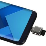 USB-C / Type-C op Micro SD kaart (TF kaart) zink legering spiegel Reader Adapter  Voor Samsung Galaxy S8 & S8 PLUS / LG G6 / Huawei P10 & P10 Plus / Xiaomi Mi6 & Max 2 nl andere Smartphones