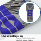 Outdoor Fitness alpinisme Knit bescherming siliconen Anti - botsing voorjaar ondersteuning sport knie beschermer  grootte: XL (lichtgrijs)