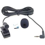 ZJ025MR Stick-on Clip-on Lavalier stereomicrofoon voor auto GPS / Bluetooth ingeschakeld Audio DVD externe microfoon  kabellengte: 3 m  90 graden elleboog 3 5 mm jack