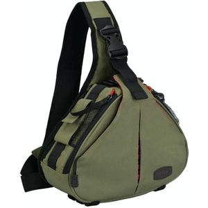 Caden K1 DSLR Camera Shoulder Waterdichte tas met regenhoes (Legergroen)