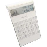 LCD-rekenmachine met wekker Wereldtijd Perpetual Calendar Functions (Wit)