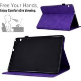 Voor Huawei MediaPad T5 Relif Glimlach Flip Tablet Lederen Case (Paars)