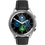 M98 1 28 inch IPS-kleurenscherm IP67 Waterproof Smart Watch  ondersteuning slaapmonitor / hartslagmeter / Bluetooth-gesprek  stijl:lederen band (zilver)