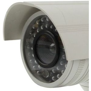 Realistisch uitziende Dummy CCTV bewakingscamera met knipperende rode LED