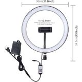 PULUZ 12 inch RGB Dimbare LED ring VLogging Selfie fotografie video-verlichting met koude schoen statief bal hoofd & telefoon klem (EU plug)