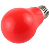 7W E27 2835 8LEDs Flicker Free LED spaarlamp  lichte kleur: rood licht  AC 85-265V