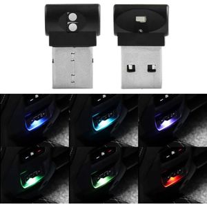 2 stks auto USB-atmosfeer Licht LED versierd verlichtingslicht (USB kleurrijke instelbaar)