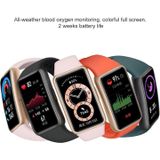 Originele Huawei Band 6 1 47 inch AMOLED kleurenscherm Slimme polsband armband  standaard editie  ondersteuning bloed zuurstof hartslag monitor / 2 weken lange levensduur van de batterij / slaapmonitor / 96 sportmodi (roze)