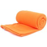 Outdoor Fleece slaapzak camping trip airconditioner vuile slaapzak gescheiden door knie deken tijdens de lunchpauze verdikt (Oranje)
