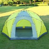 Grote dubbellaags 3 Open Deur 6 Hoek kan leven 10 Personen Handleiding Outdoor Camping Tent