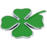 Vier Leaf Clover kruid geluk symbool badge embleem labeling sticker styling auto dashboard decoratie  grootte: 7.5 * 6cm