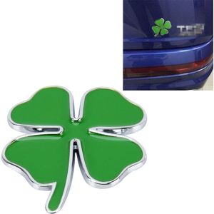 Vier Leaf Clover kruid geluk symbool badge embleem labeling sticker styling auto dashboard decoratie  grootte: 7.5 * 6cm