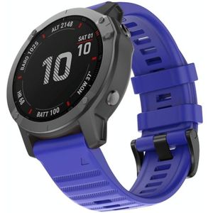 Voor Garmin Fenix 6 22mm Siliconen Smart Watch Vervanging strap Polsbandje (Sapphire Blue)