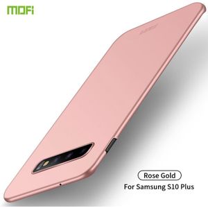 Voor Galaxy S10 PLUS MOFI Frosted PC ultradun hard case (ros goud)