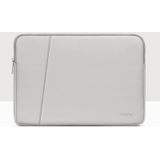 BAONA BN-Q001 PU lederen laptoptas  kleur: dubbellaags grijs  maat: 16/17 inch