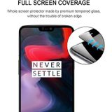 0 33 mm 9H 2.5D getemperd glas Film voor OnePlus 6(Black)