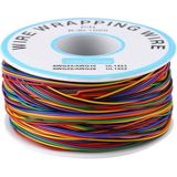 8 kleuren 30AWG draad vertind koper solide PVC isolatie Wrapping Wire
