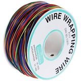 8 kleuren 30AWG draad vertind koper solide PVC isolatie Wrapping Wire
