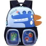 Kleuterschool Kinderen Leuke Cartoon Rugzak Schooltas (Dinosaurussen Blauw)