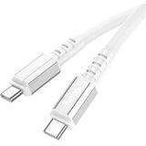 hoco X85 60W USB-C / Type-C naar USB-C / Type-C sterkte oplaadgegevenskabel (Lengte): 1m