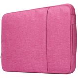 Modieus universeel 11.6 inch Denim Laptoptas Pouch met rits voor MacBook  Lenovo en andere Laptops  Afmetingen: 32.2 x 21.8 x 2 cm (hard roze)