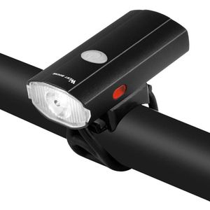 WEST BIKING YP0701281 Fietsverlichting Helmlichten Voor- en Achterwaarschuwingslichten USB Nachtrijden Mountainbike apparatuur met zijlichten (zwart)