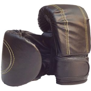 Volwassen Bokshandschoenen Vechten Boksen Ponsen Half Vinger Handschoenen (Zwart)