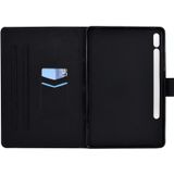 Voor Samsung Galaxy Tab S7 11.0 T870 Colored Drawing Pattern Voltage Horizontal Flip Black TPU + PU Leather Case met Holder & Card Slots & Anti-skid Strip & Sleep / Wake-up Function(Meteor)