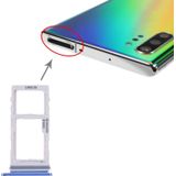 SIM-kaartlade + SIM-kaartlade / Micro SD-kaartlade voor Samsung Galaxy Note10+(Blauw)