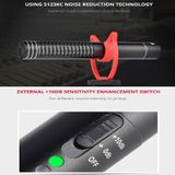 YELANGU YLG9930B MIC05 professioneel interview condensator video shotgun microfoon met 3.5 mm audio kabel voor DSLR & DV camcorder (zwart)