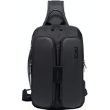 BANGE Fashion Casual Schoudertas Outdoor USB Chest Bag (Zwart)