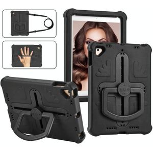 Voor iPad Air 2/9.7 2017/2018 Shield 360 Rotatie Handvat EVA Schokbestendige PC Tablet Case (Zwart)