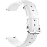 Voor Galaxy Watch 3 41mm ronde staart lederen band  grootte: gratis maat 20mm (wit)