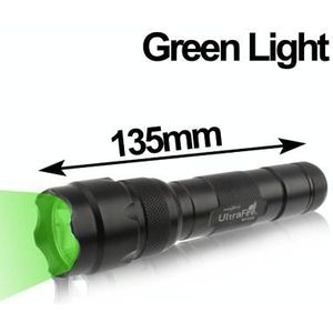 UltraFire WF-502B 3W 200lm zaklamp  CREE LED  1-modus  groene Light(Black)