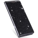 Voor Huawei Mate 10 Pro Ultrathin Glitter Magnetic Horizontal Flip Leather Case met Holder & Card Slots(Zwart)