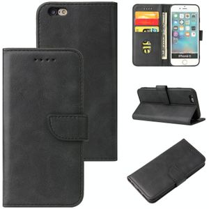 Calf Texture Buckle Horizontal Flip Leather Case with Holder & Card Slots & Wallet For iPhone 6 & 6s(Black)