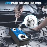 JFIND JF109 Auto bougietester met dubbel gat (EU-stekker)