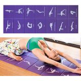YM15C Draagbare Reizen Dikke Vouwen Yoga Pad Student Nnap Mat  Dikte: 8mm (Purple Print)