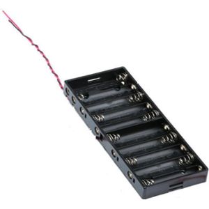 10 stuks AA grootte macht batterij opbergdoos houder voor 8 x AA batterijen zonder dekking