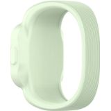 Voor Garmin Vivofit JR3 No Buckle Silicone Pure Color Replacement Horlogeband  Maat:L(Groen)