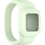 Voor Garmin Vivofit JR3 No Buckle Silicone Pure Color Replacement Horlogeband  Maat:L(Groen)
