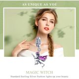 S925 Sterling Silver Magic Witch Bezem hanger Druipende Olie DIY Armband Accessoires