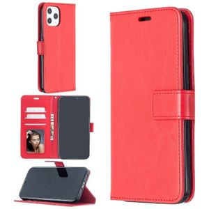 Crazy Horse Texture Horizontal Flip Leather Case with Holder & Card Slots & Wallet & Photo Frame for iPhone 13 Pro(Red)