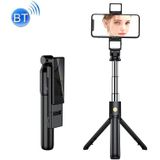 K12D Live Beauty Bluetooth Tripod Selfie Stick(Black)