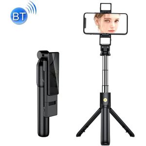 K12D Live Beauty Bluetooth Tripod Selfie Stick(Black)