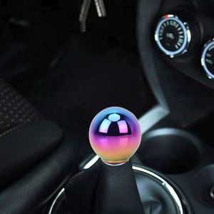Universeel voertuig auto kleurovergang blauw geschroefd Shifter Cover handmatige automatische aluminium Gear Shift knop