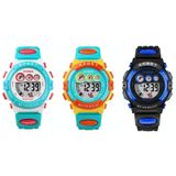 Syneke 9802 Kinderen Sport Waterdicht Digitaal Horloge (blauw wit)