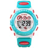 Syneke 9802 Kinderen Sport Waterdicht Digitaal Horloge (blauw wit)