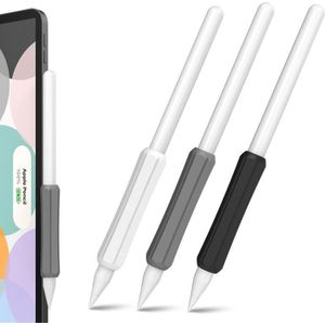 DUX DUCIS Stoyobe Stylus Siliconen Cover Grip Set Voor Apple Potlood 1/2/Huawei M-Potlood (Wit + Grijs + Zwart)