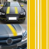 2 STKS Auto Hood Stickers Gemodificeerde Racing Gestreepte Ethyleen Lichaamsticker